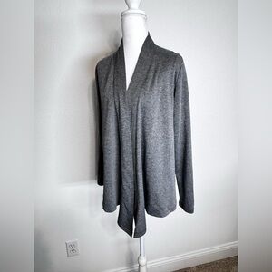 Eddie Bauer Charcoal Women's Open Front Cardigan